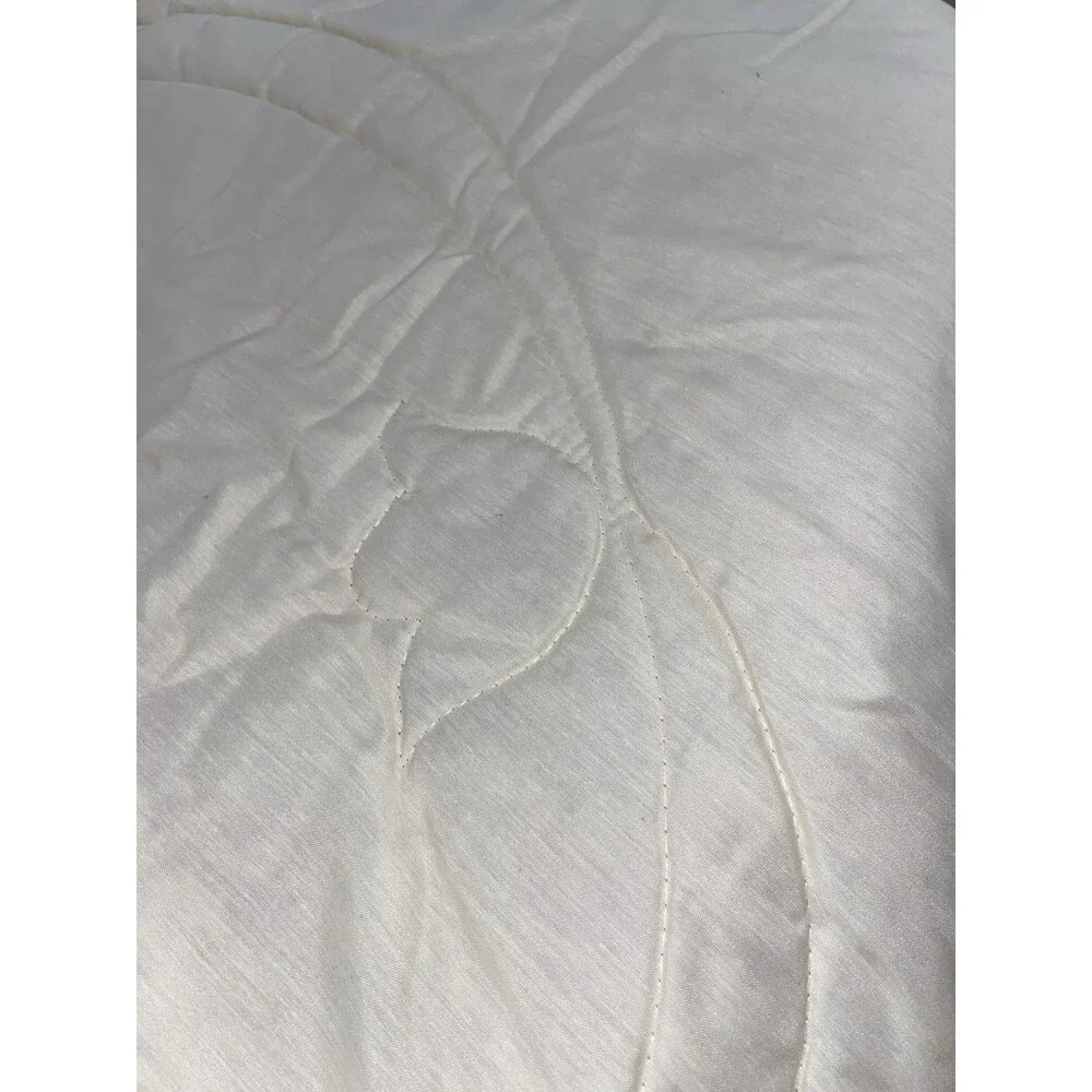 Hampton Rose Queen Comforter 86x92 Rose Cream Floral Made In USA Vintage